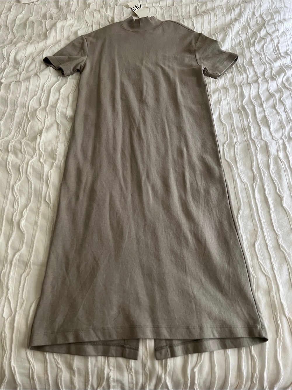 Zara Short Sleeve Mockneck Tshirt Dress